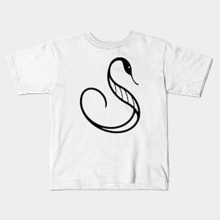 swan artwork Kids T-Shirt